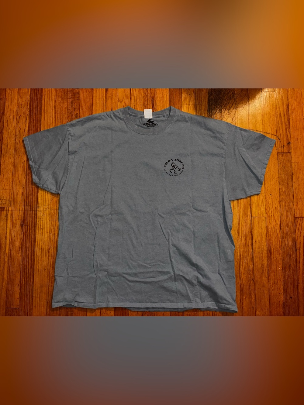 Koloa Surf Co Cotton Double-Sided Graphic Tee Men's 3XL Blue Crew Neck